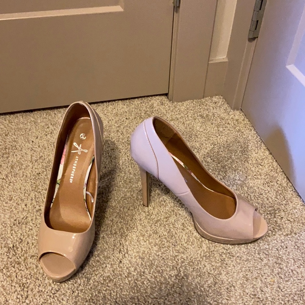 Platform Nude Heels from Atmosphere